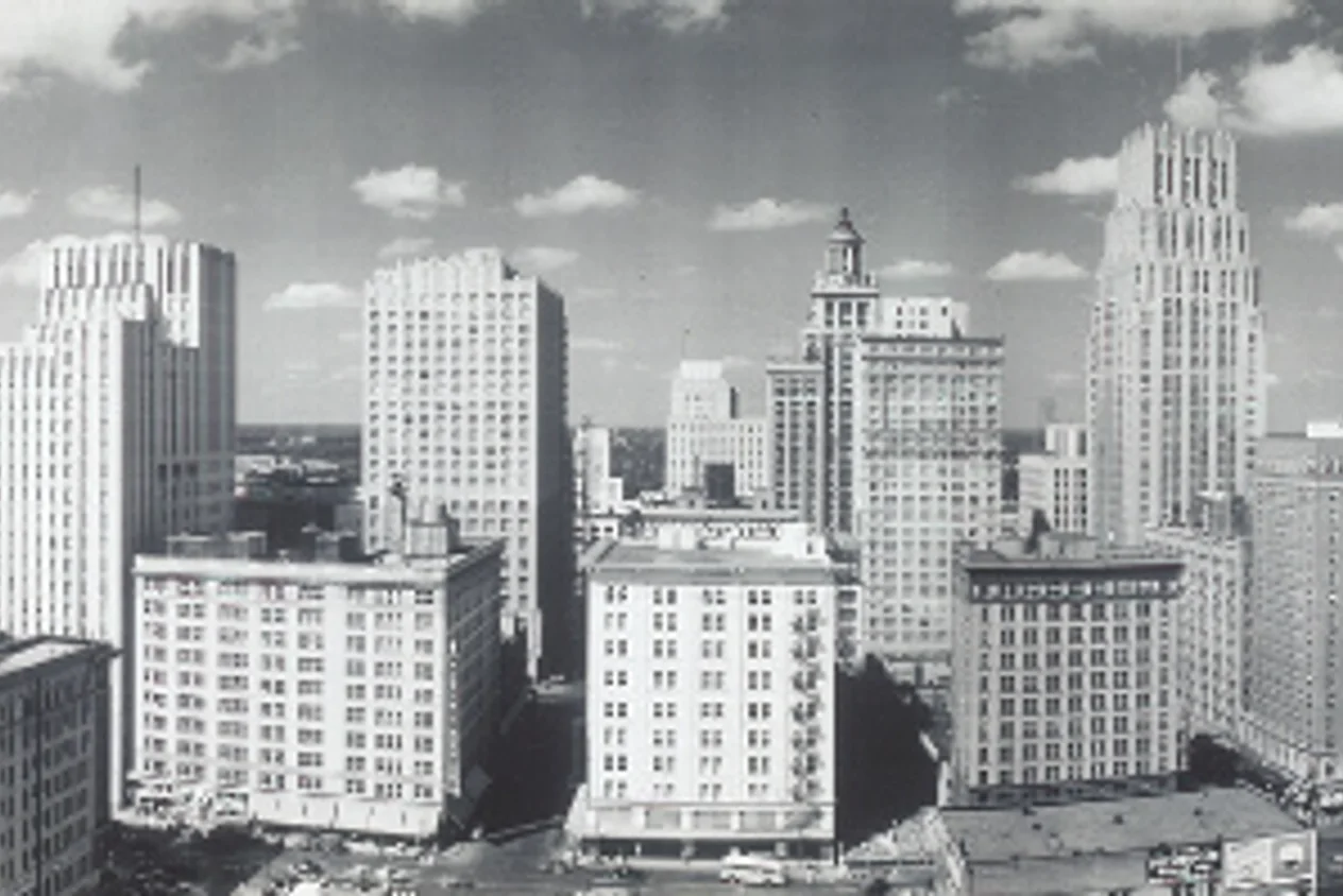 Houston skyline in 1949